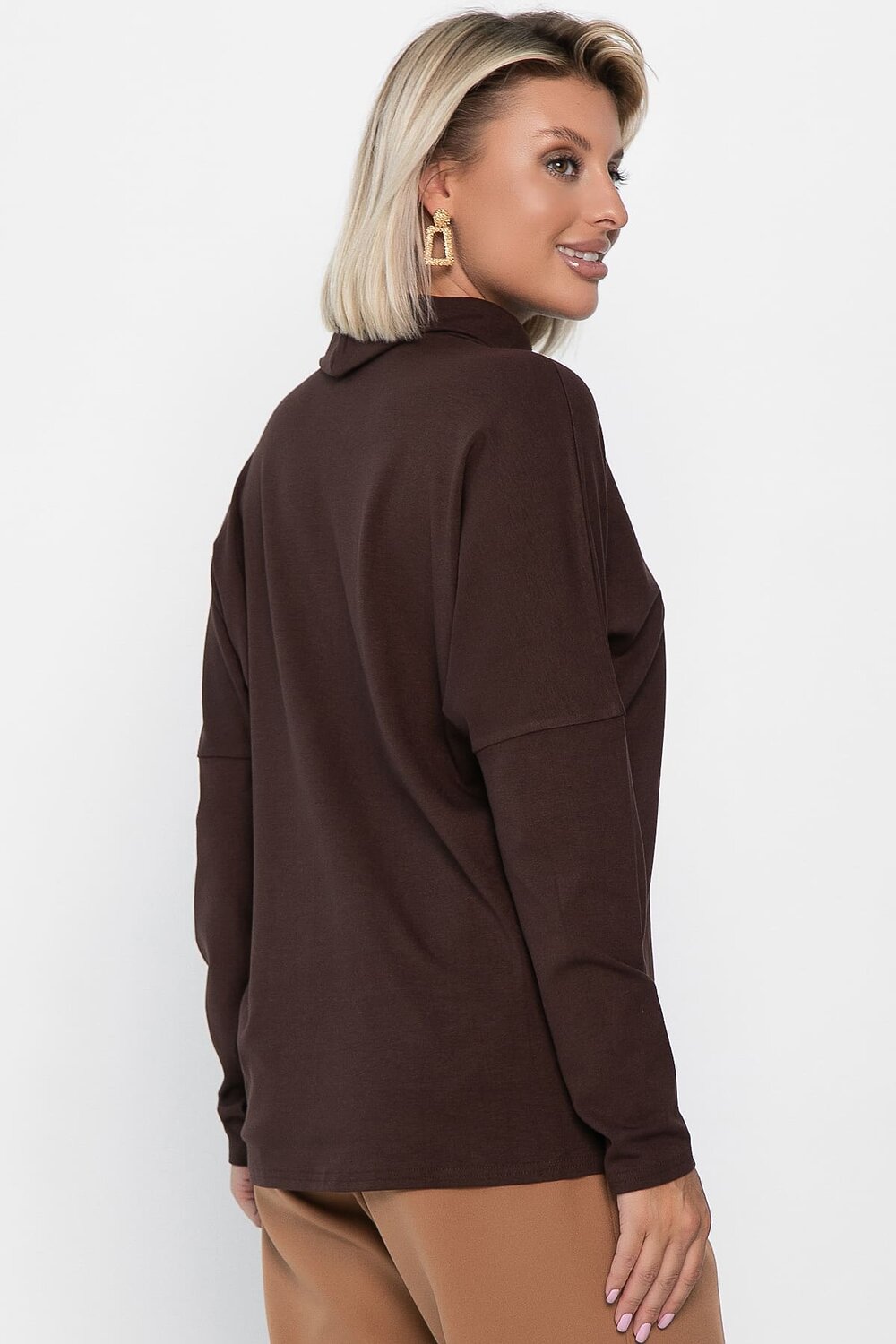 LT Collection Джемпер 555473 Б14241-1М коричневый