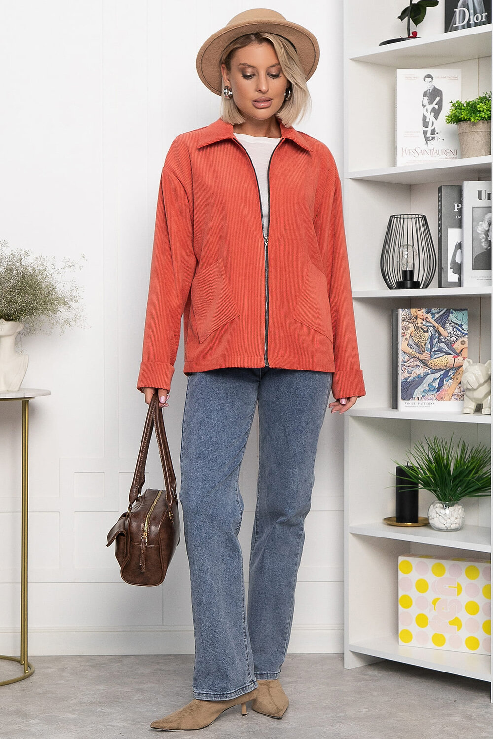 LT Collection Жакет 555482 Б14178-9М оранжевый