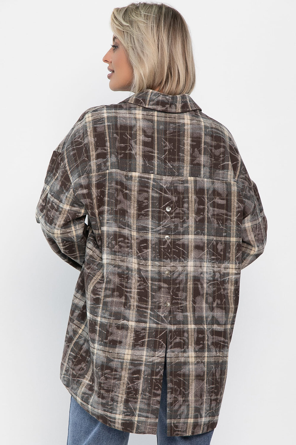 LT Collection Рубашка 555488 Б14194-5М коричневый