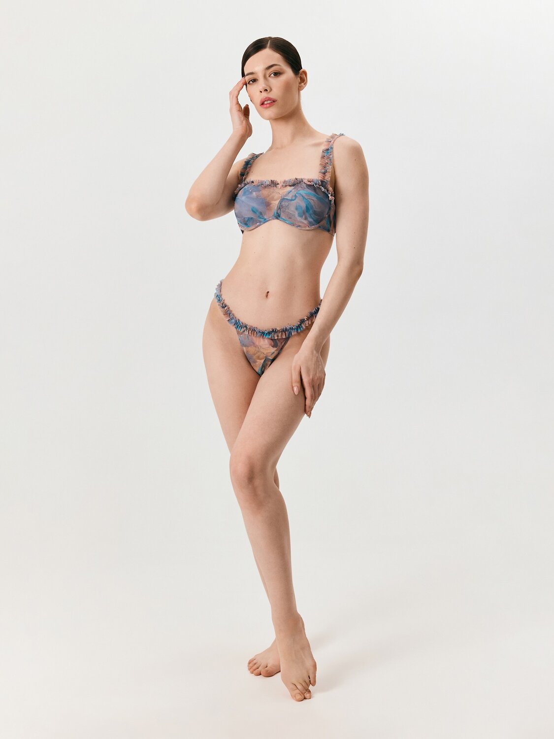 Infinity Lingerie Бюстгальтер 555751 31204111407 синий принт