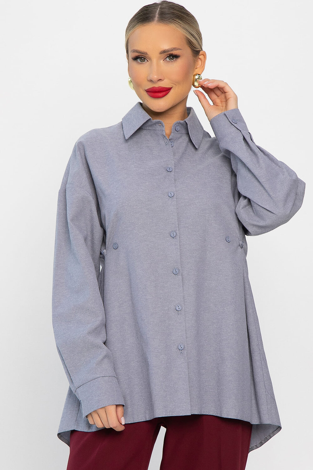 LT Collection Рубашка 555965 Б14193-5М Серый