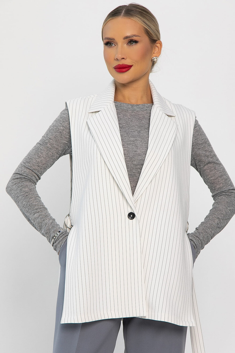 LT Collection Жилет 555972 Б14212-4М белый