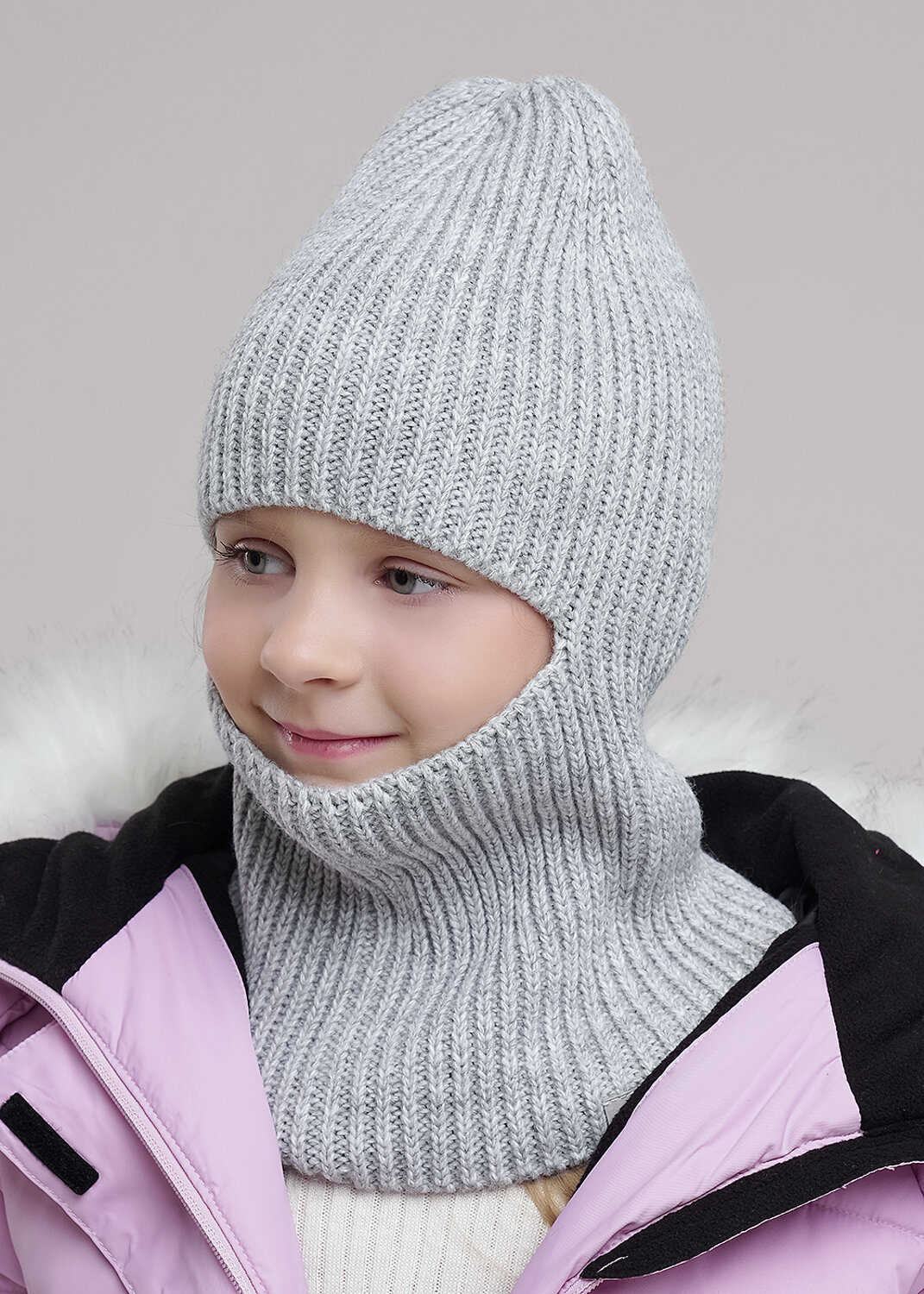 CLEVER Шапка 556086 454505ап меланж св.серый