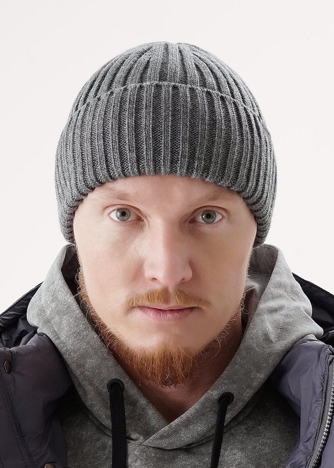 CLEVER Шапка 556336 454420ак флис меланж серый