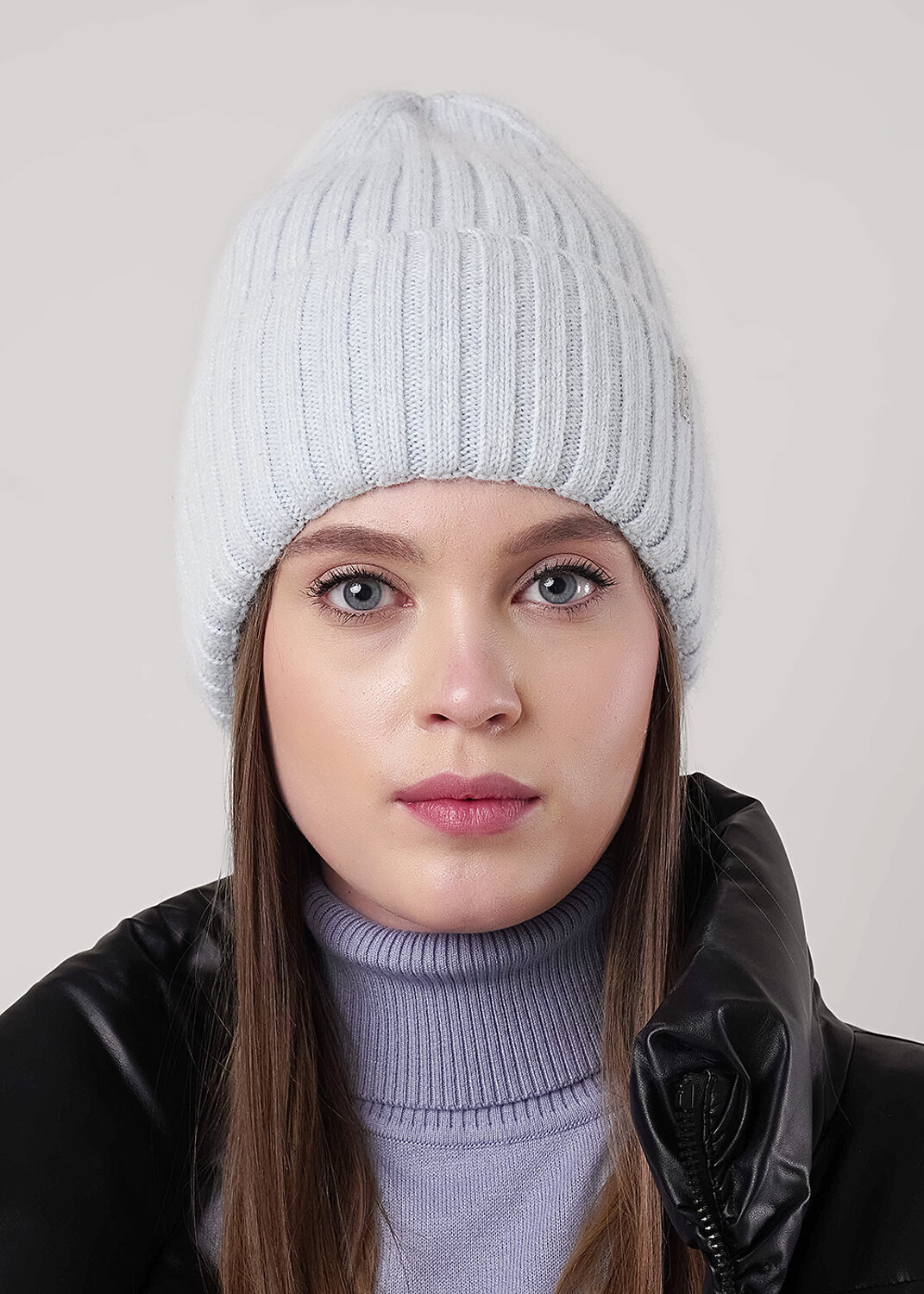 CLEVER Шапка 556356 454419паш флис св.голубой