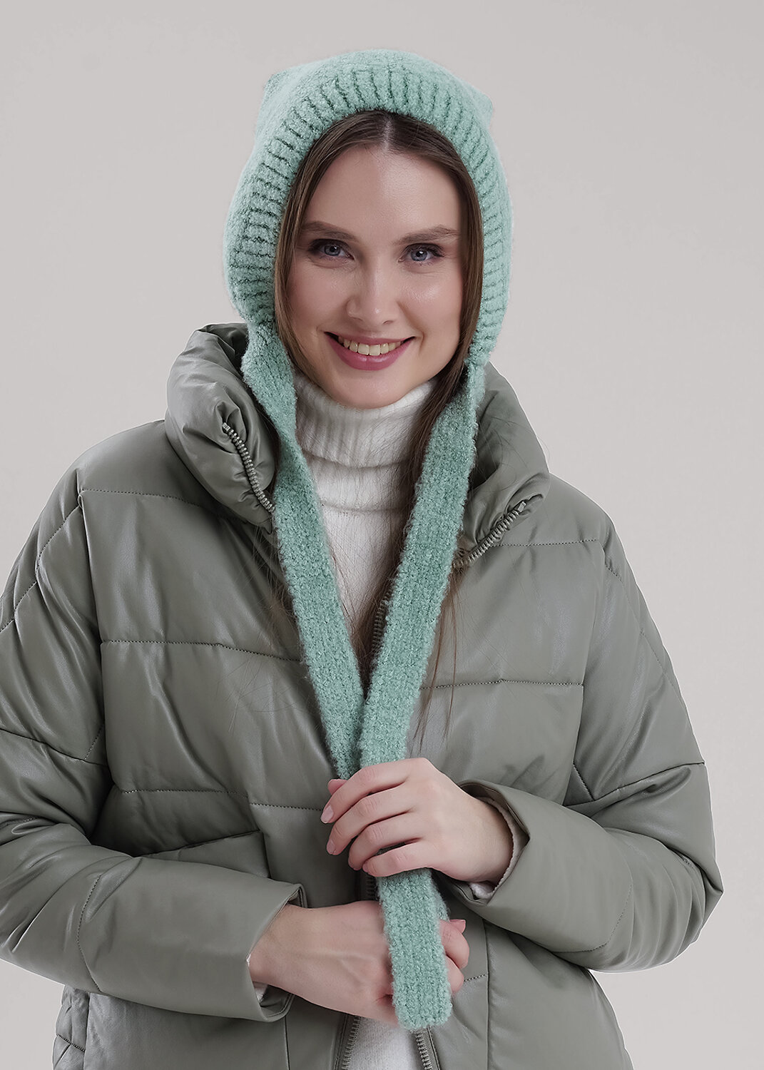 CLEVER Шапка 556374 454422фэш бирюзовый