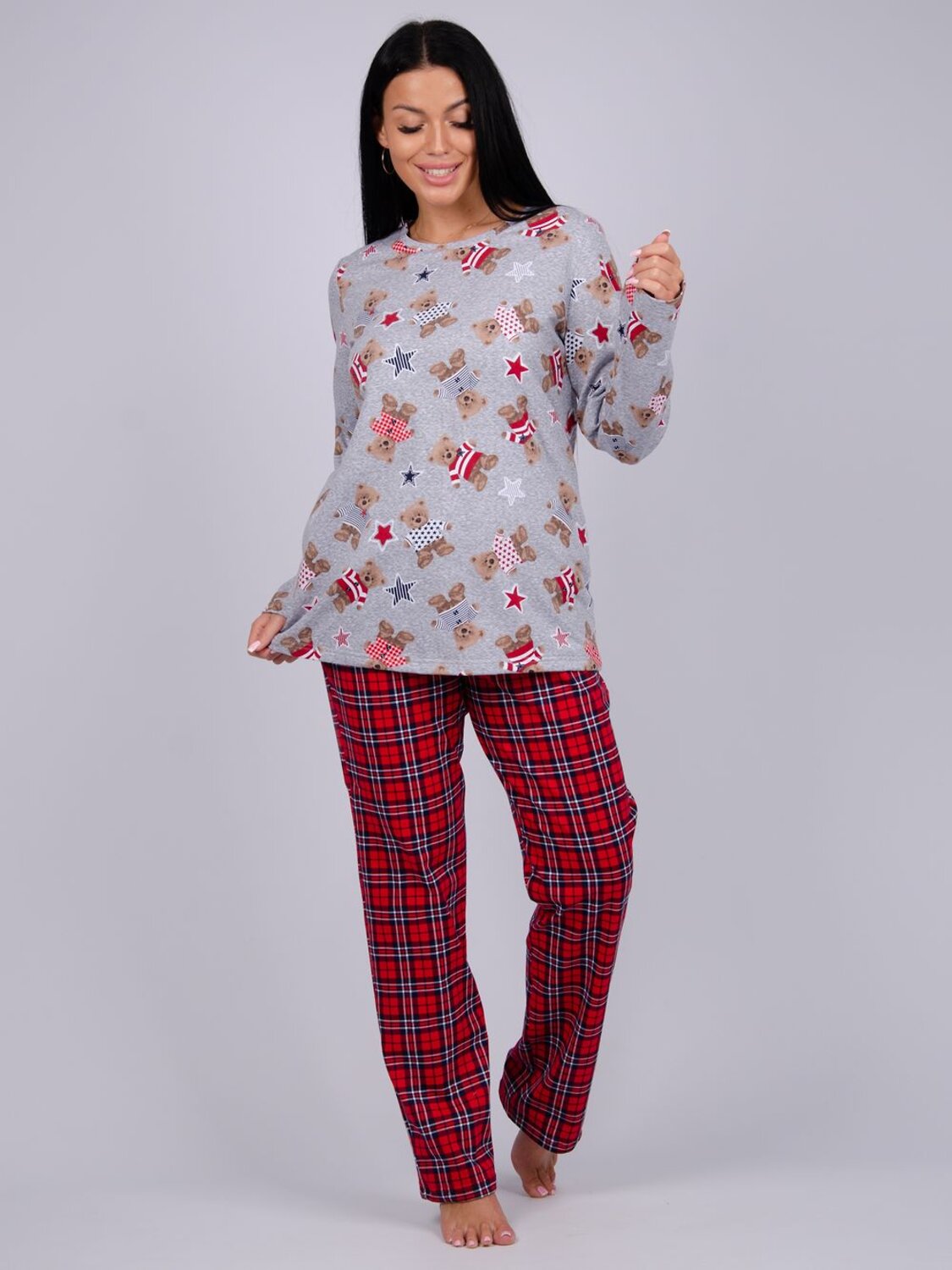 Malina Пижама 556536 3120 серый/красный