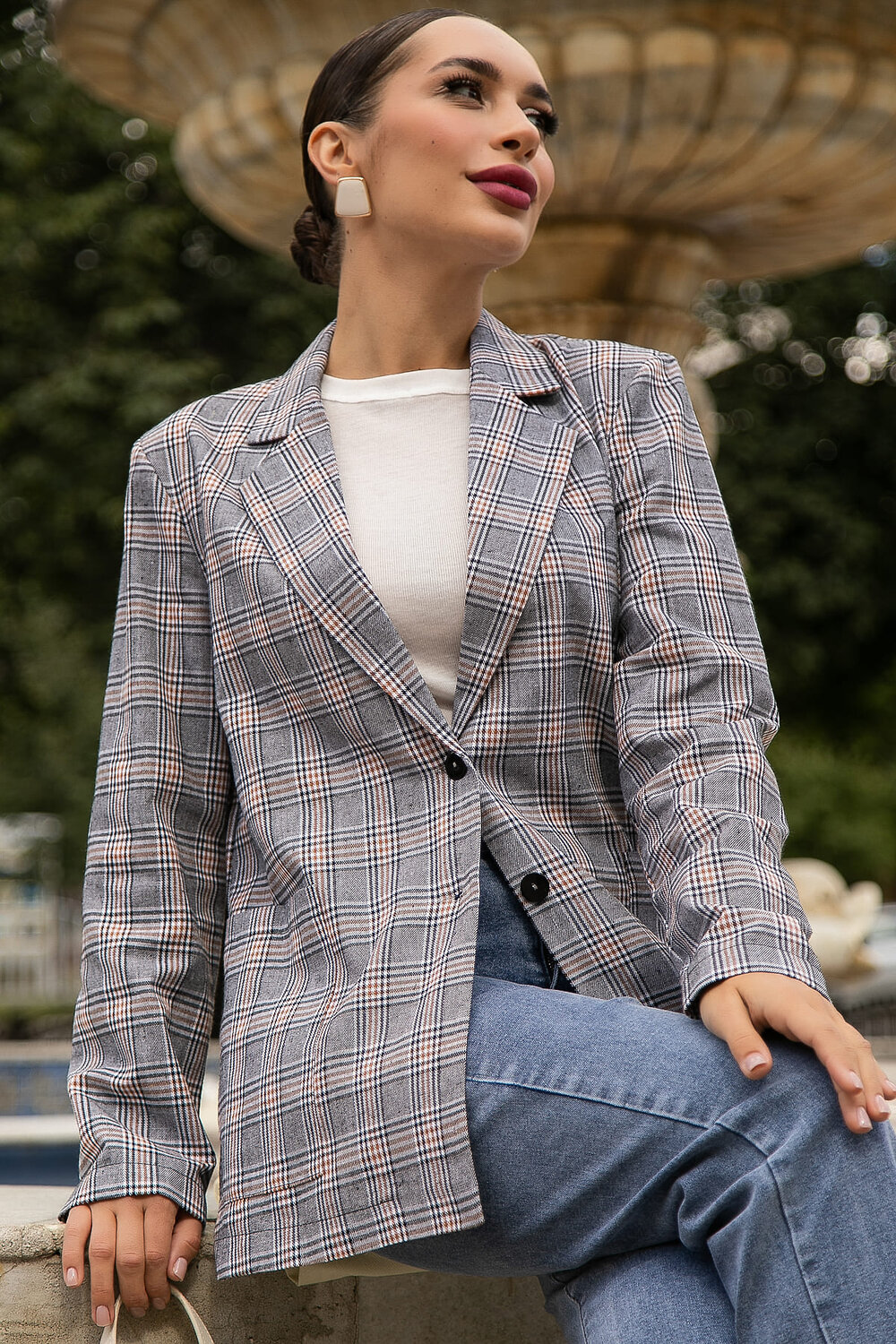 LT Collection Жакет 556546 Б14110-33М Серо-бежевый