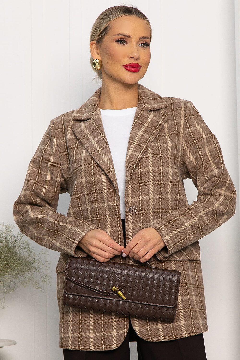 LT Collection Пиджак 556553 Б14157-7М Коричневый