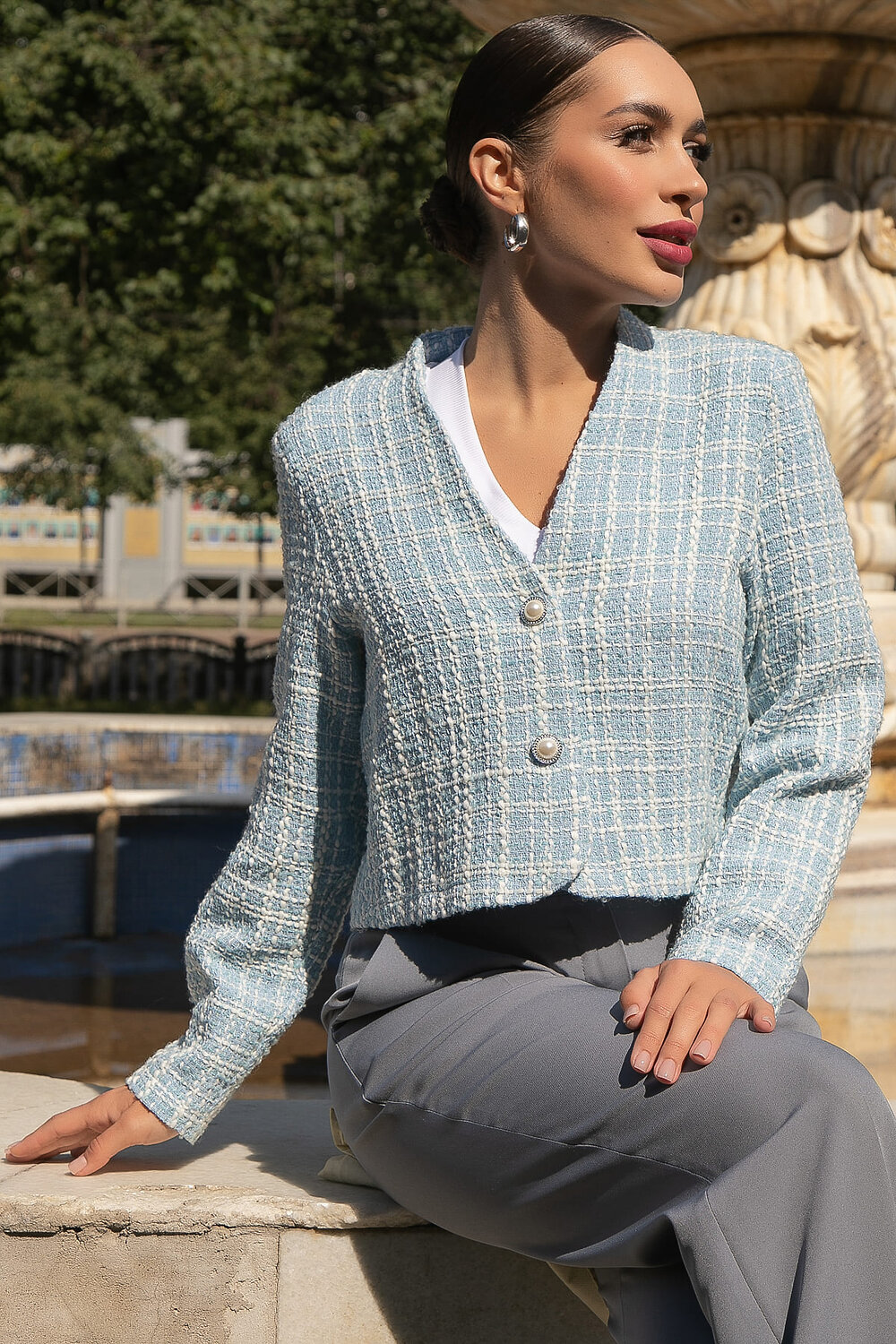 LT Collection Жакет 556555 Б14154-7М голубой