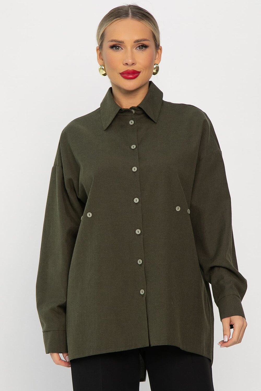 LT Collection Рубашка 556556 Б14192-5М Хаки