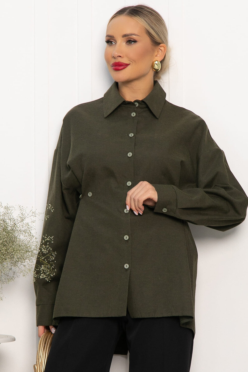 LT Collection Рубашка 556556 Б14192-5М Хаки