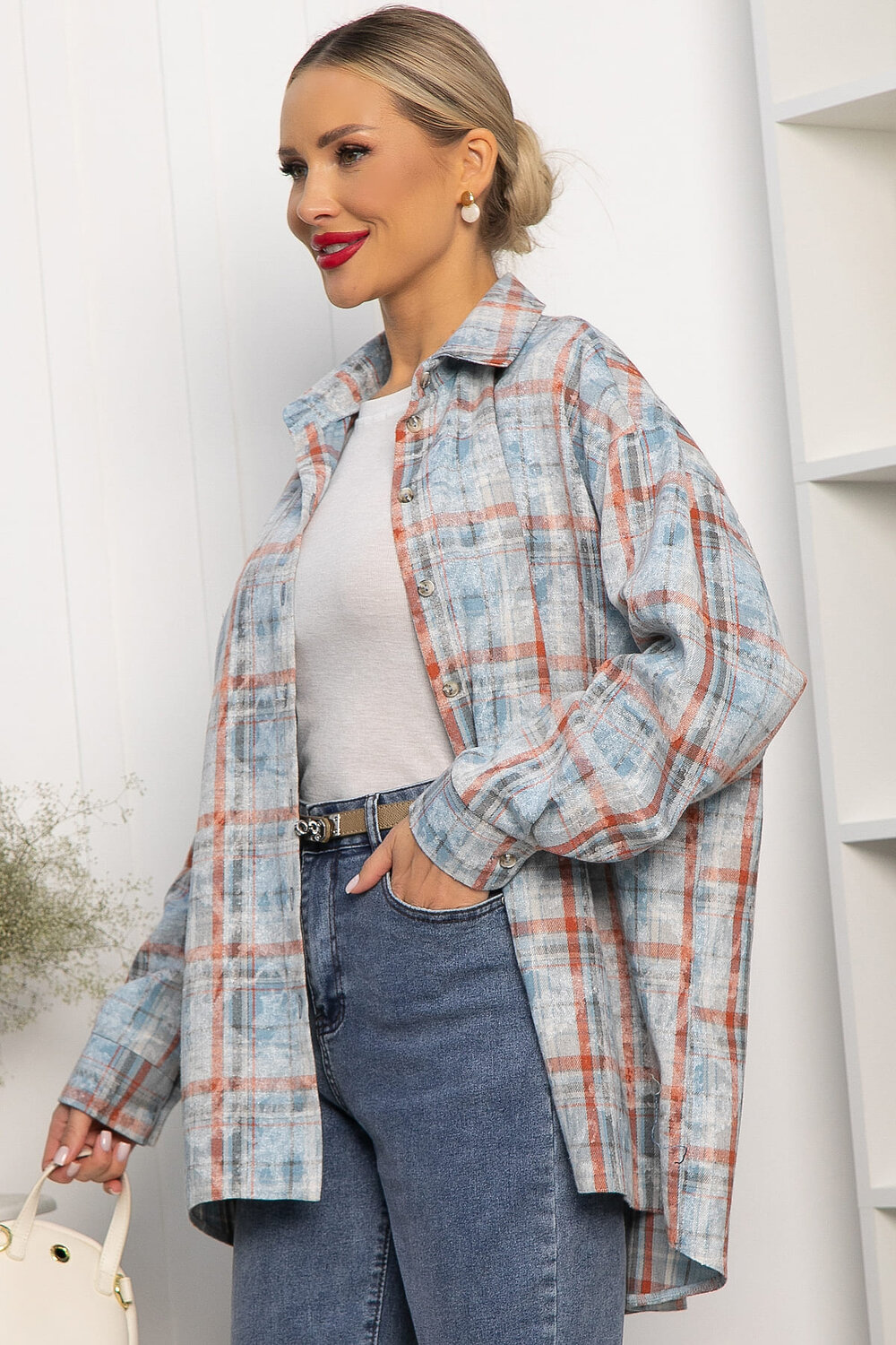 LT Collection Рубашка 556557 Б14195-5М Голубой