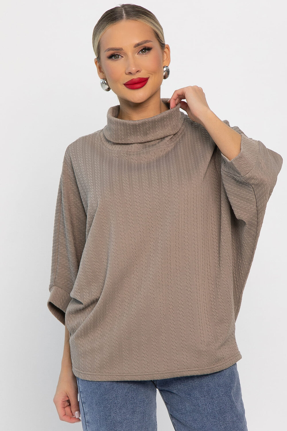 LT Collection Блуза 556560 Б14199-12М Коричневый
