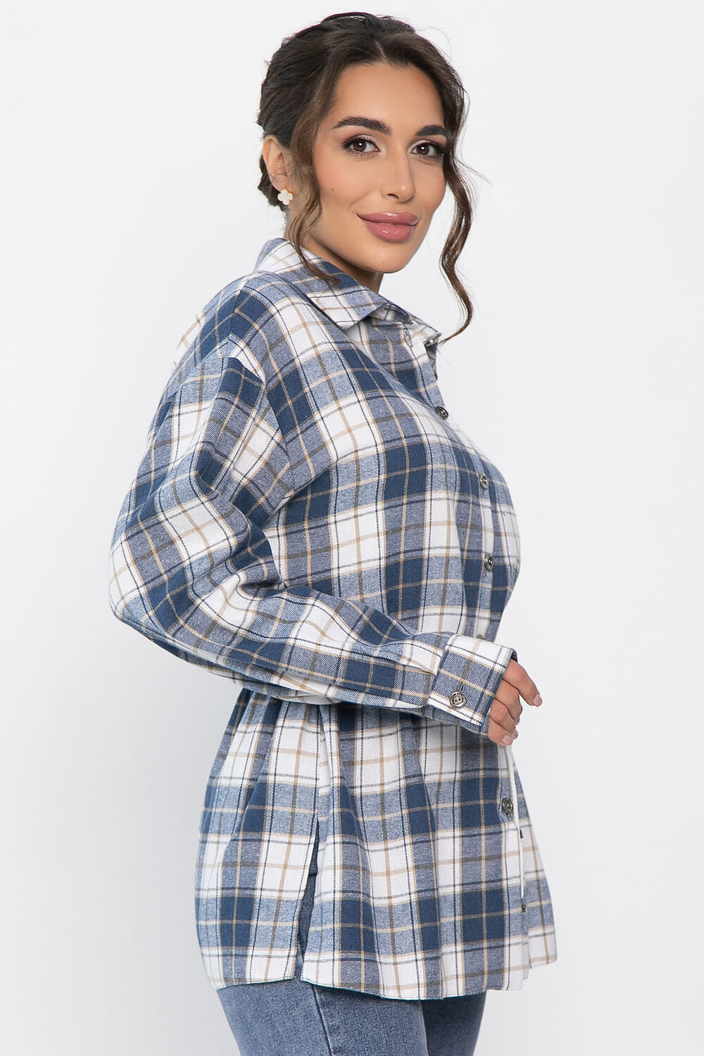 LT Collection Рубашка 556567 Б14272-4М Синий
