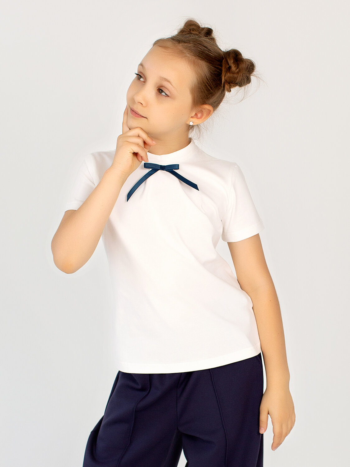 Fleurtex Блузка 556766 дк341 Молочный