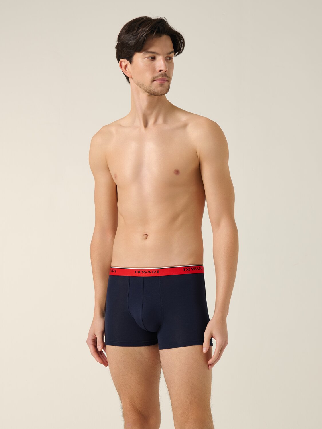 DiWaRi Трусы 556966 PREMIUM MSH 1568 (бандероль) dark navy-red strip