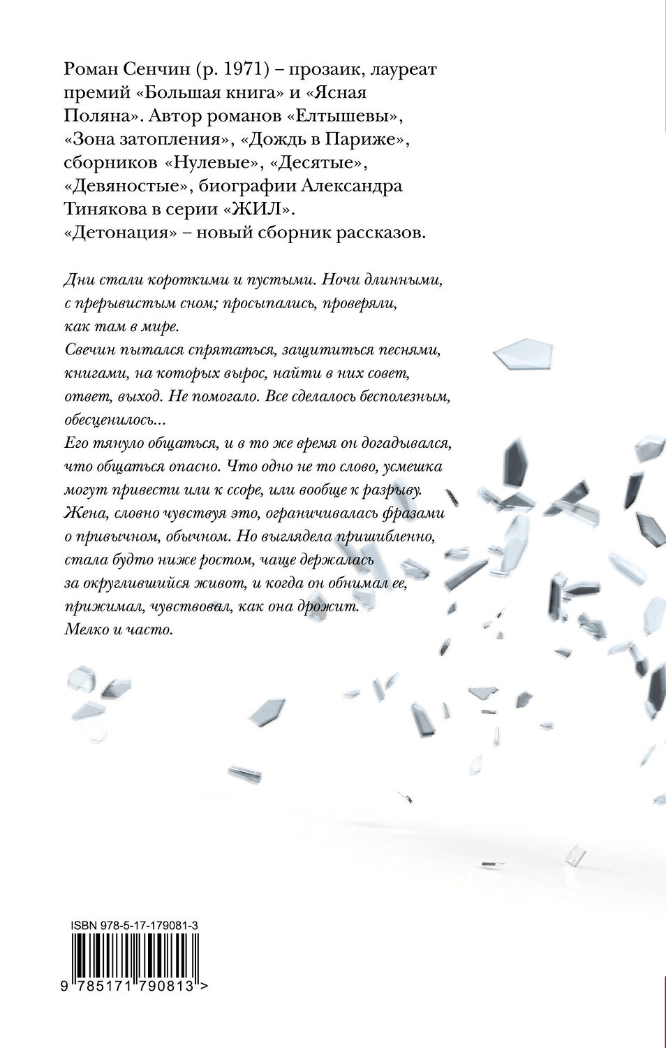 АСТ Сенчин Р.В. "Детонация" 557220 978-5-17-179081-3