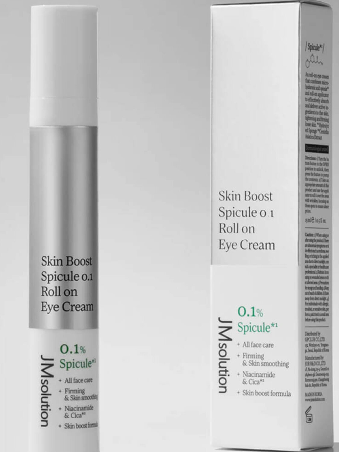 JMsolution Массажный крем для век с роликовым аппликатором и микроиглами / Skin Boost Spicule 0.1 Roll on Eye Cream, 15 мл 557280 27998