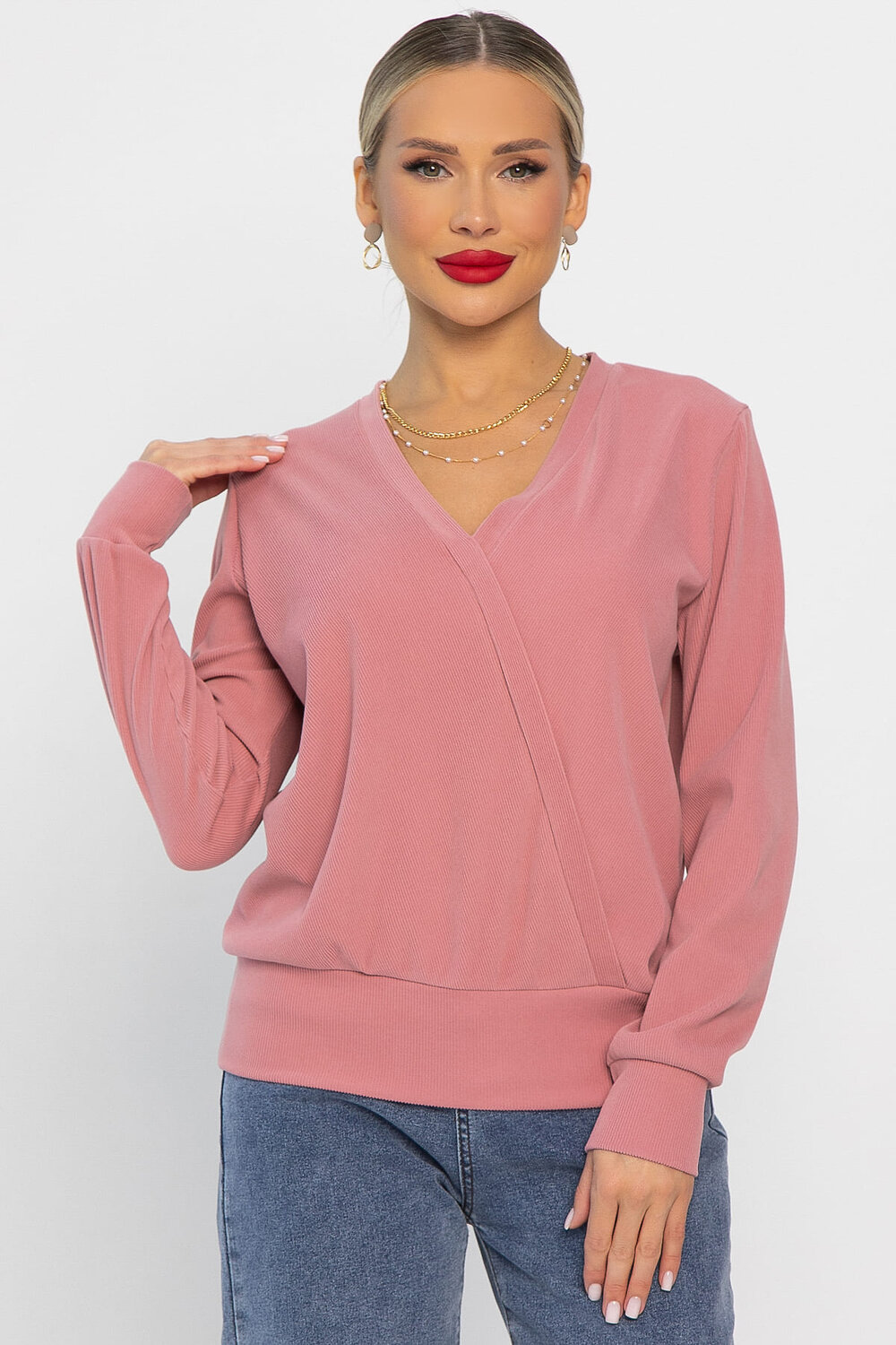 LT Collection Джемпер 557315 Б14238-34М розовый