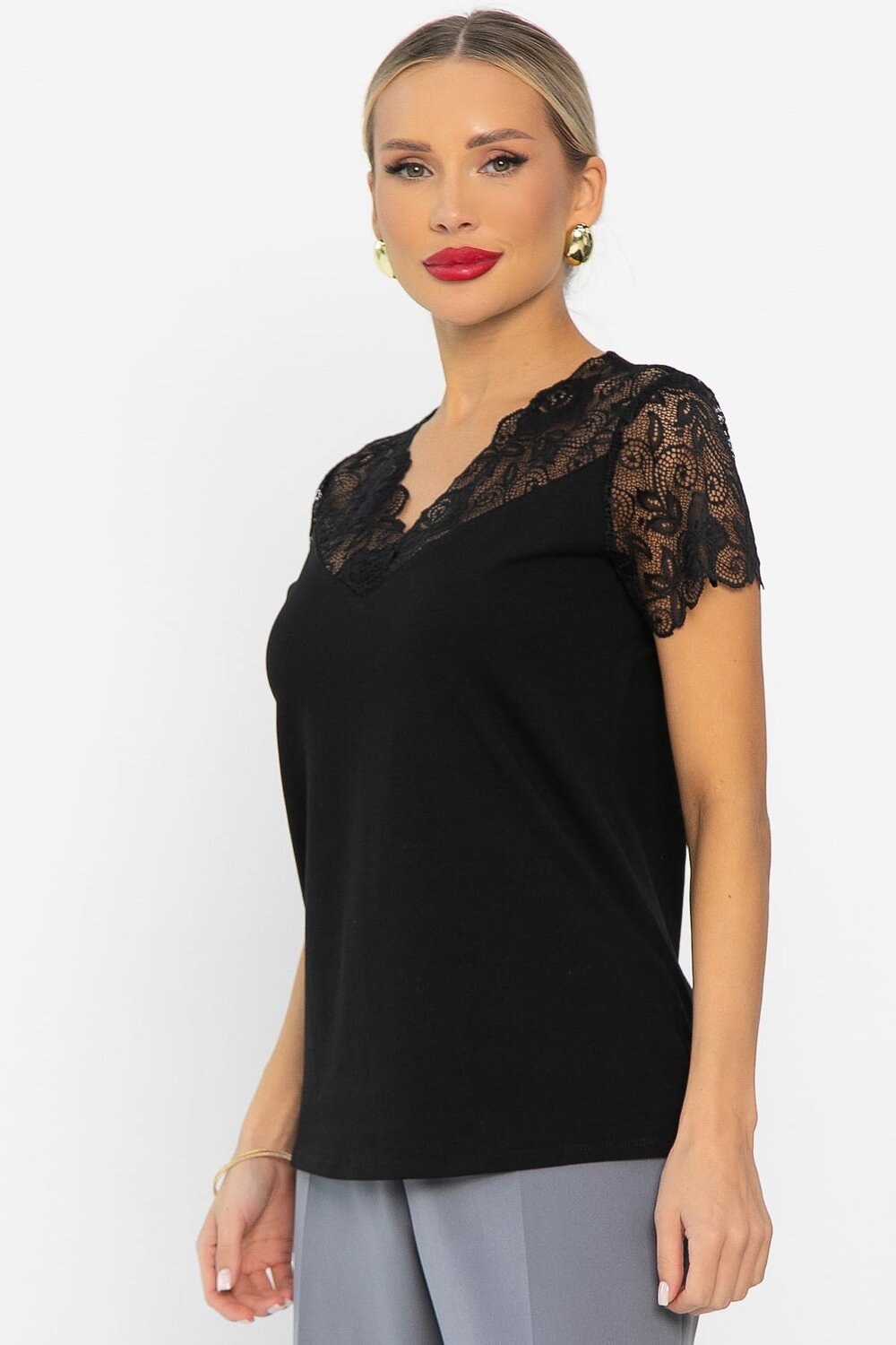 LT Collection Блуза 557319 Б14257-18М черный