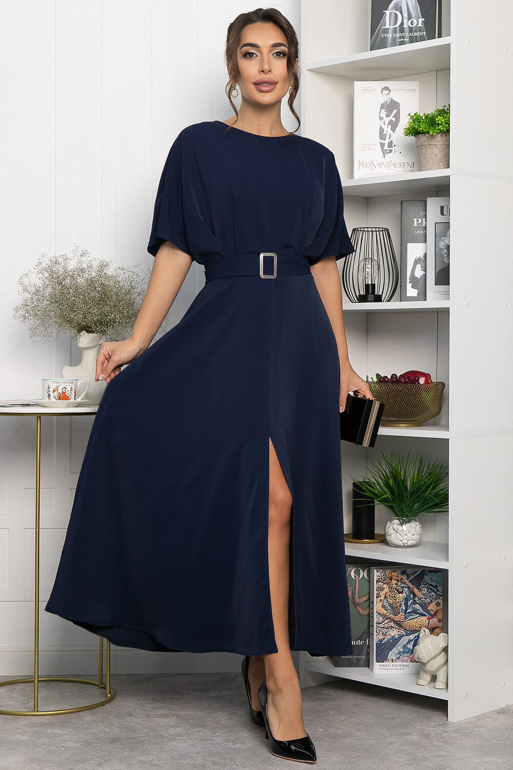 LT Collection Платье 557670 П14264-30М синий