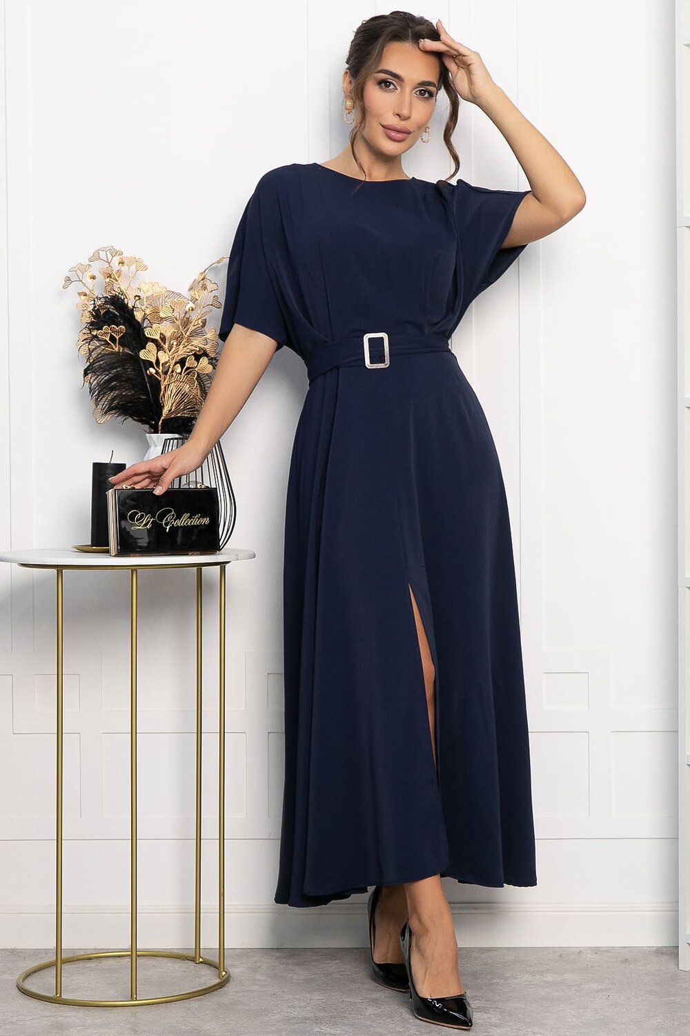 LT Collection Платье 557670 П14264-30М синий
