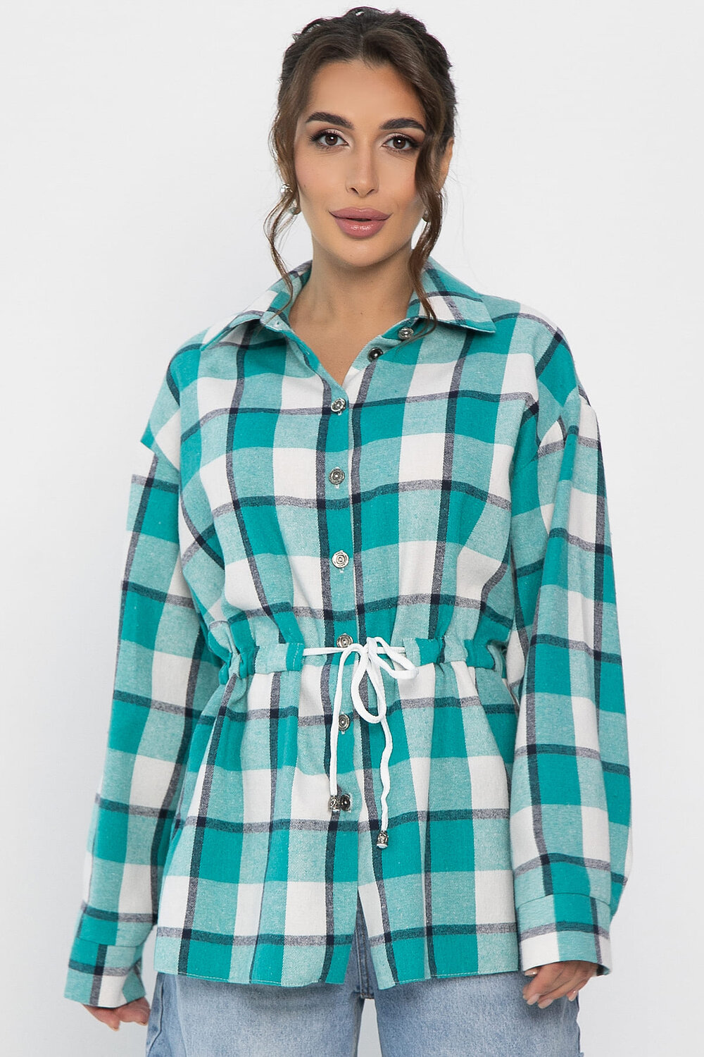LT Collection Рубашка 557673 Б14270-4М бирюзовый