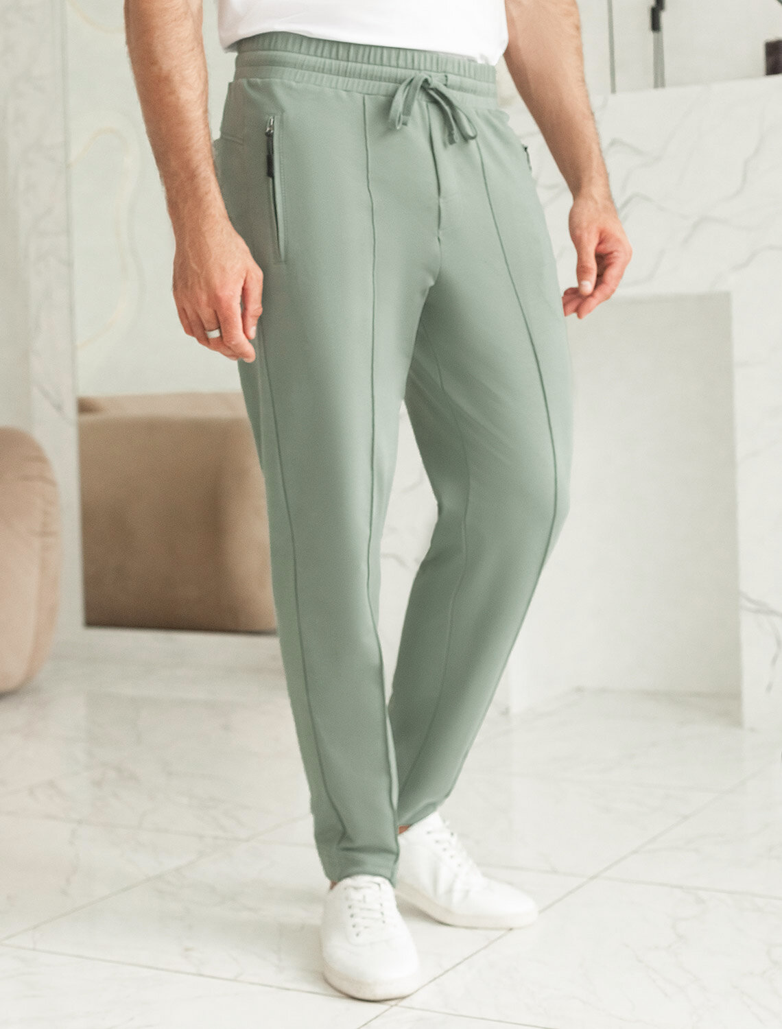 VILATTE Брюки 557716 U44.009 св.оливковый