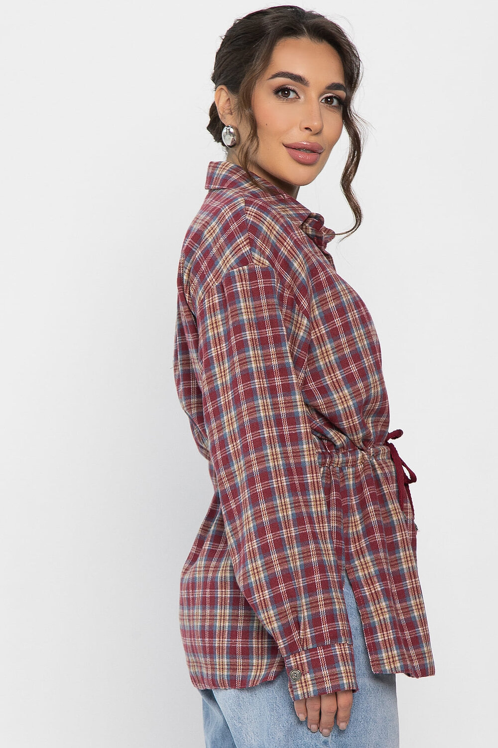 LT Collection Рубашка 558445 Б14274-4М бордовый
