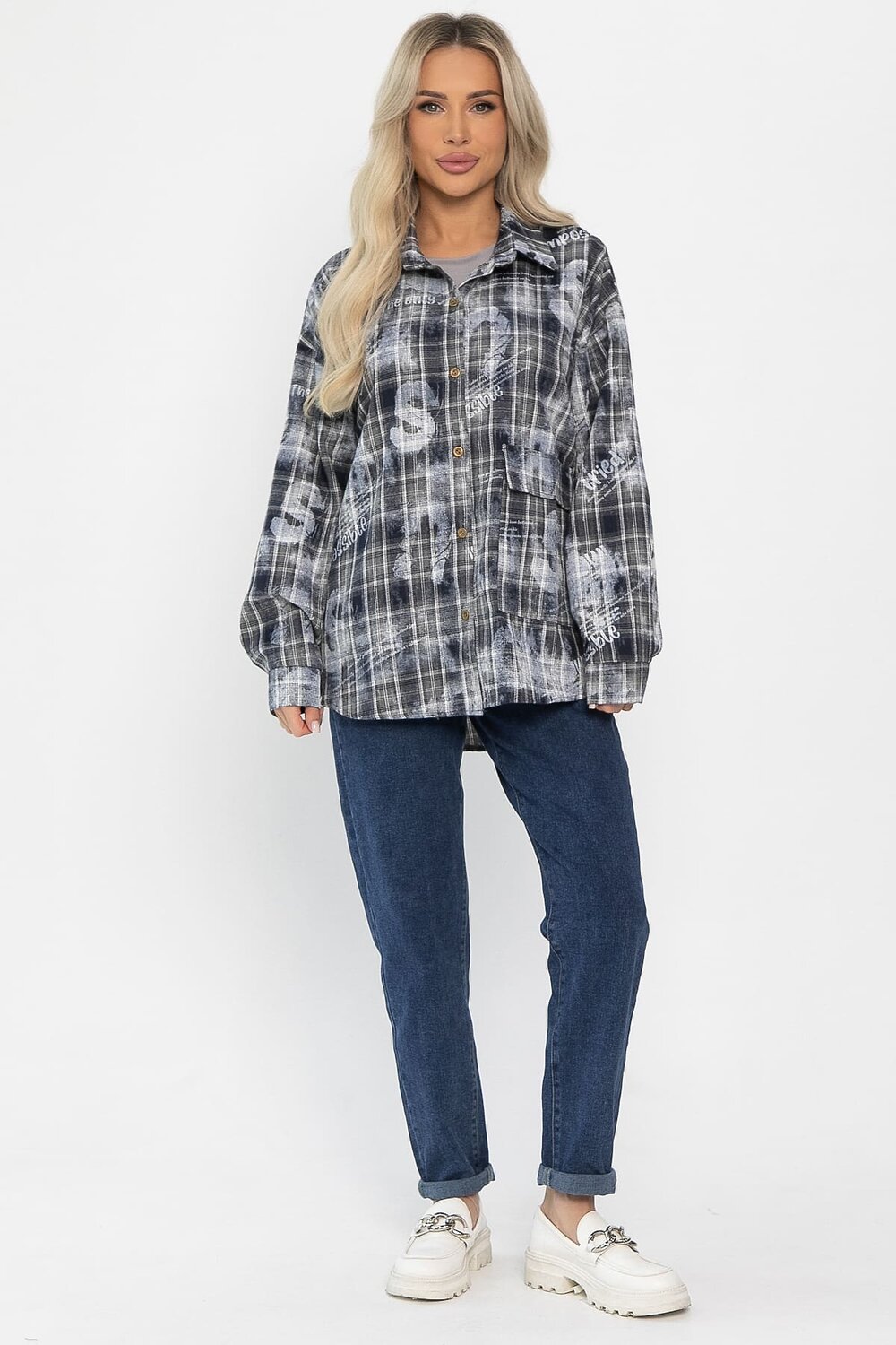 LT Collection Рубашка 558454 Б14306-18М серый