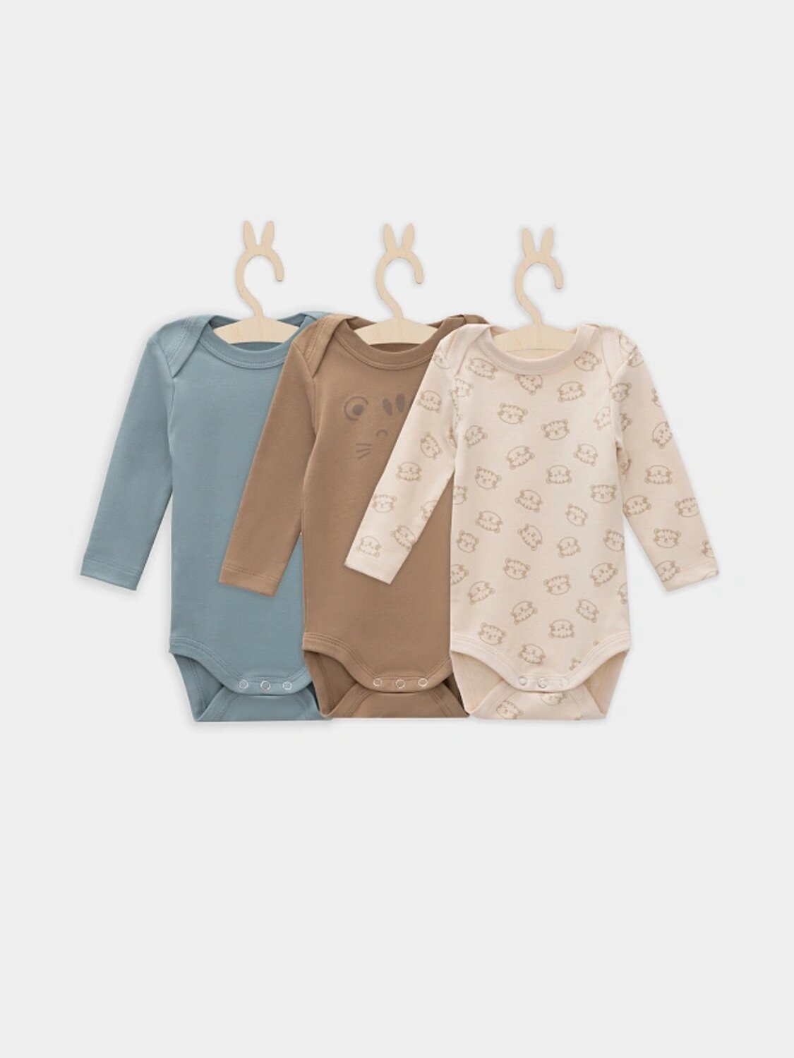 MARK FORMELLE Боди детское 558949 13016-3 тигрята на пудре +песочный +сланец