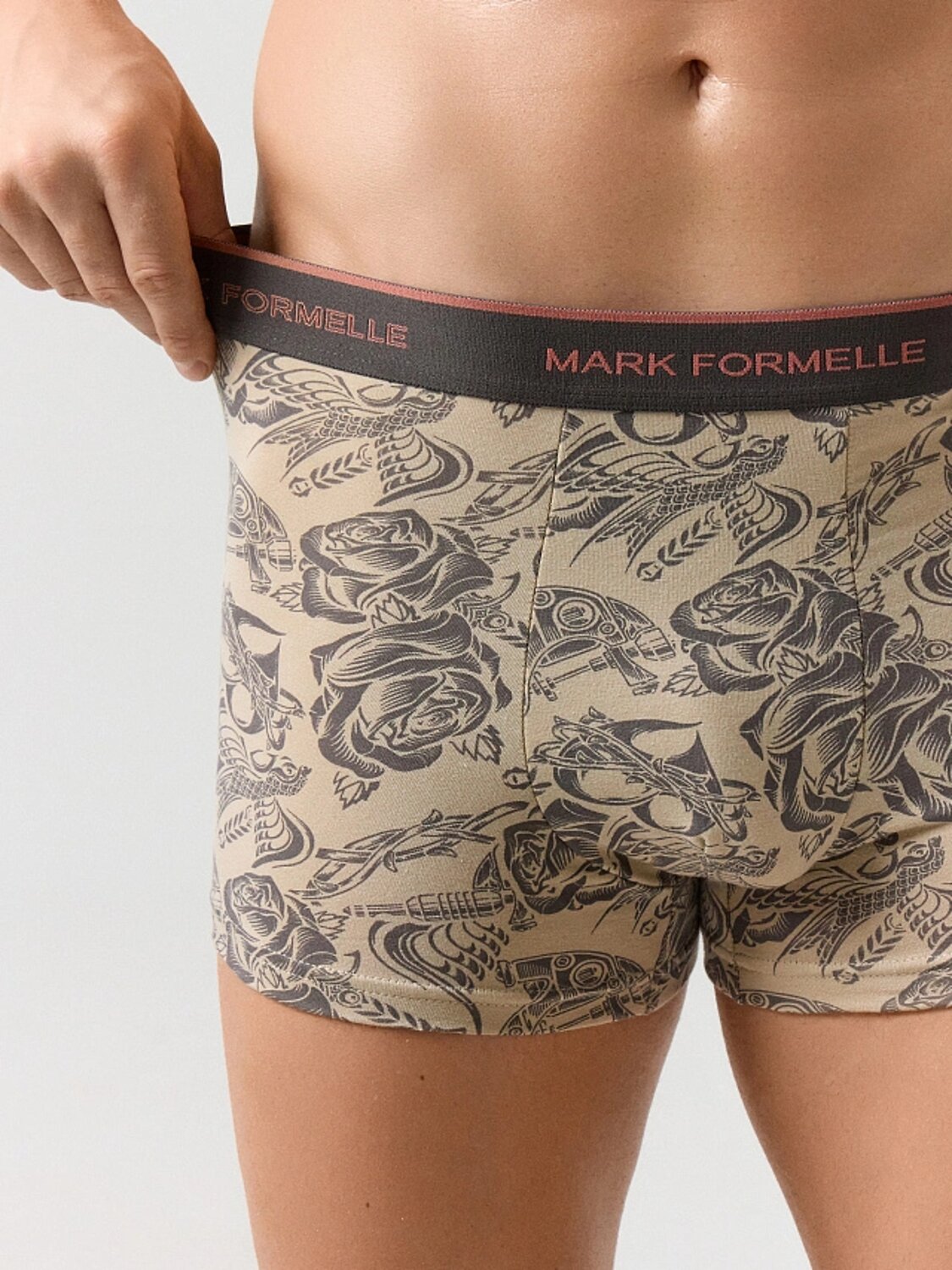 MARK FORMELLE Трусы 559183 411228-2 зелено -голубой +тату на бежевом