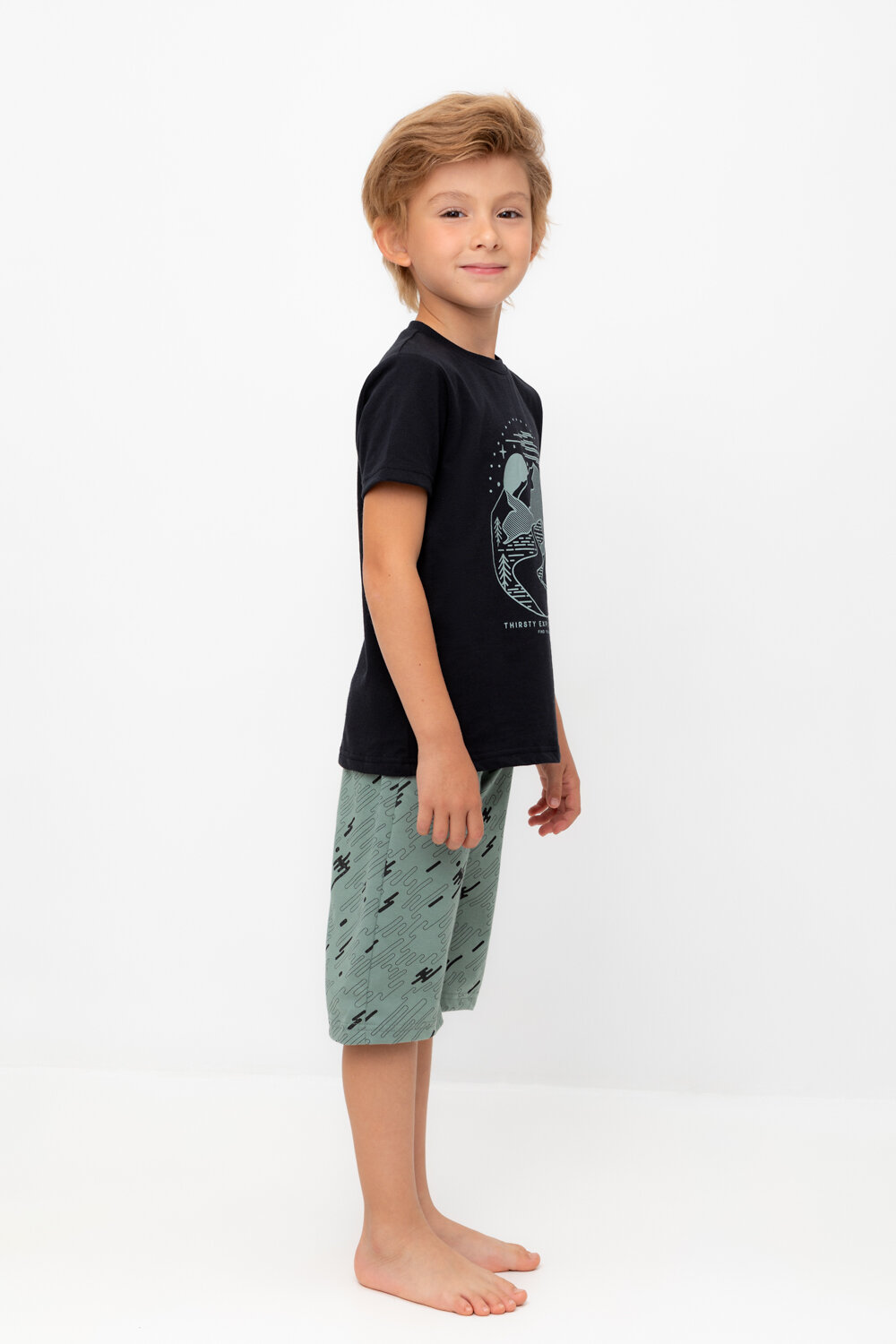 CROCKID Пижама 559530 К 1528/24 черный, быстрее ветра