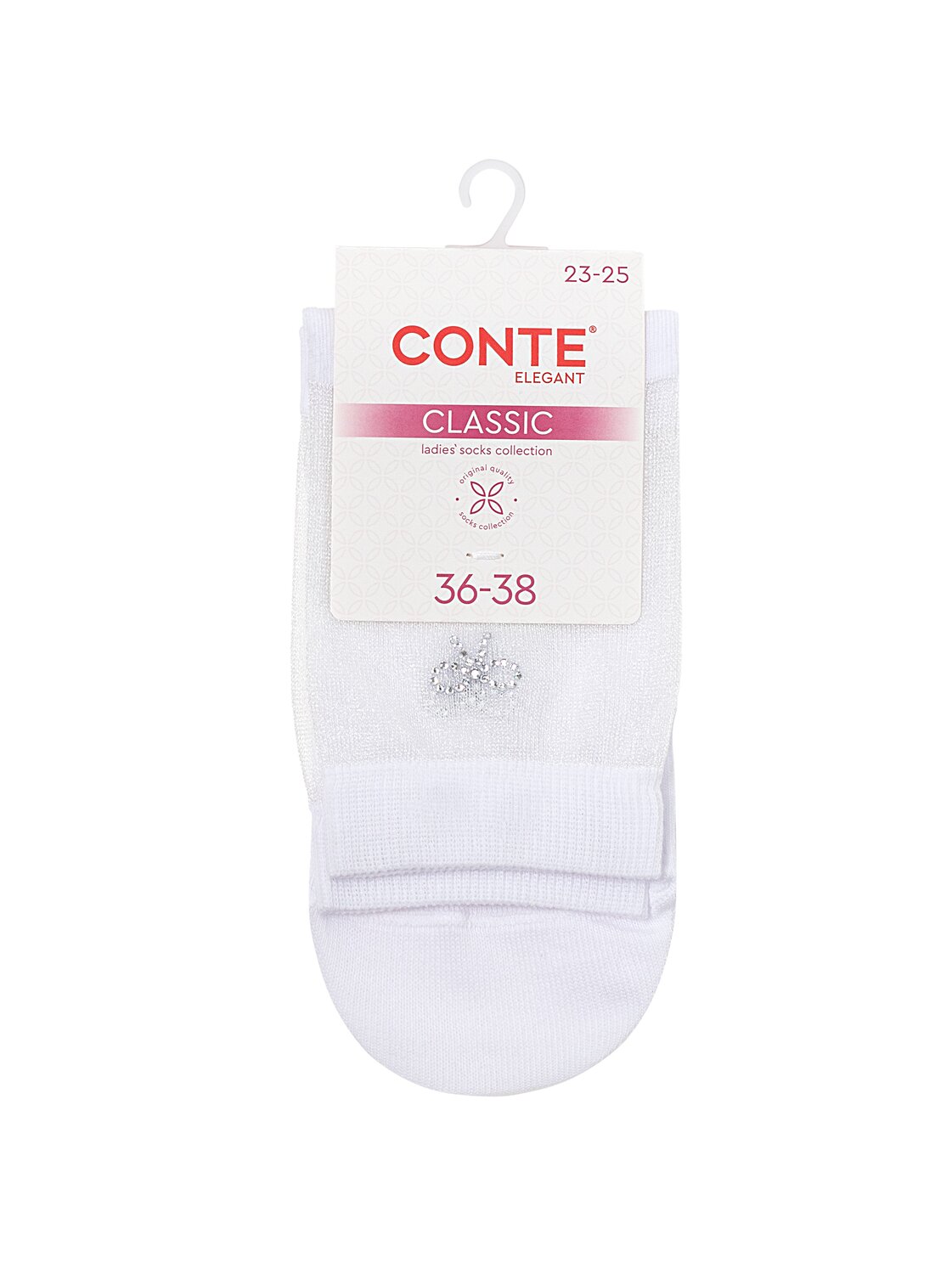 Conte elegant Носки 559800 CLASSIC 24С-178/1СП белый