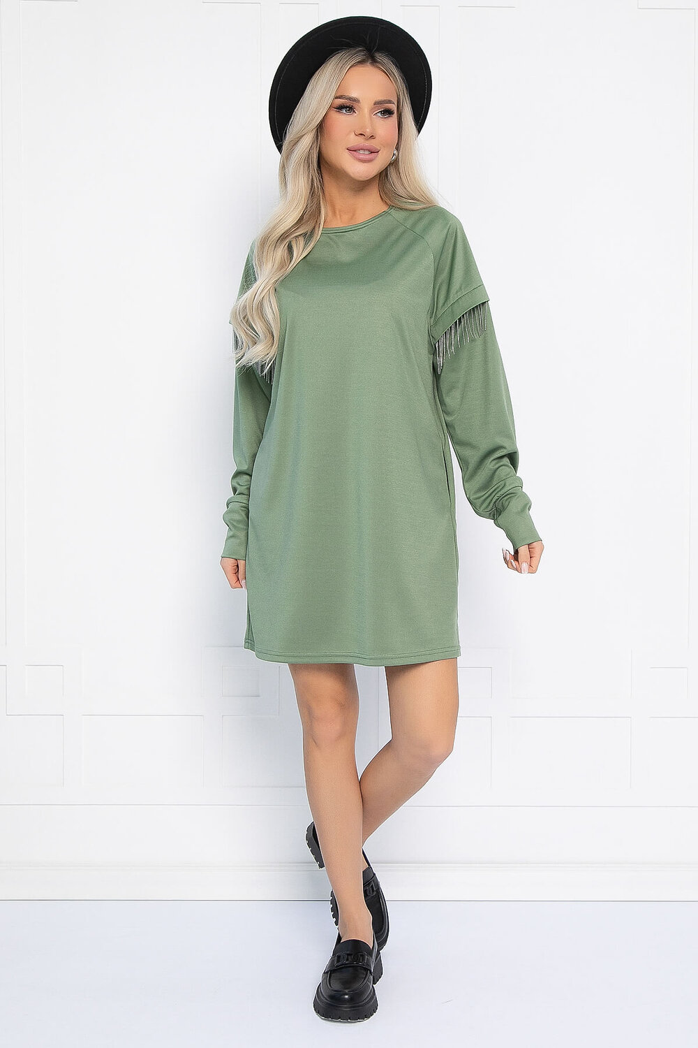 LT Collection Платье 559855 П14230-5М оливковый