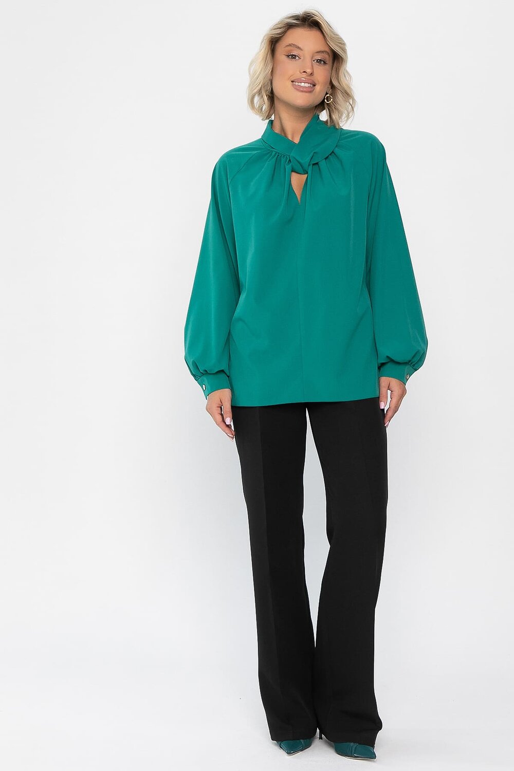 LT Collection Блуза 559858 Б14268-30М зеленый