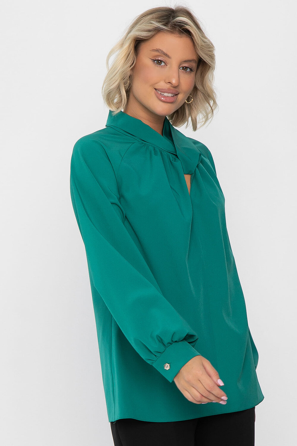 LT Collection Блуза 559858 Б14268-30М зеленый