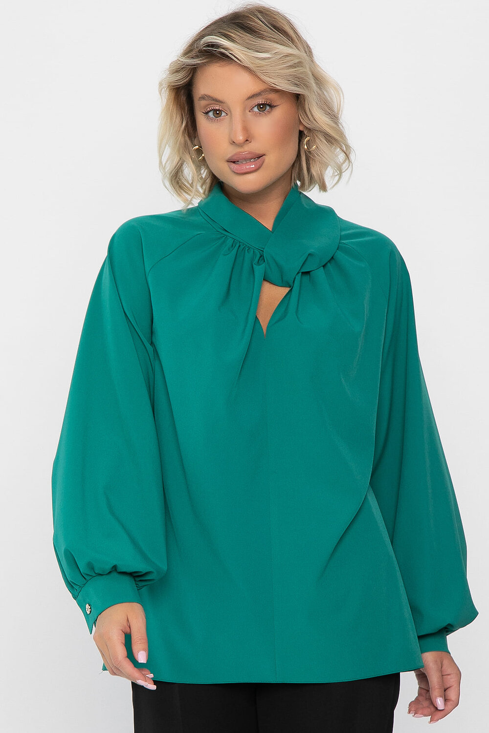 LT Collection Блуза 559858 Б14268-30М зеленый