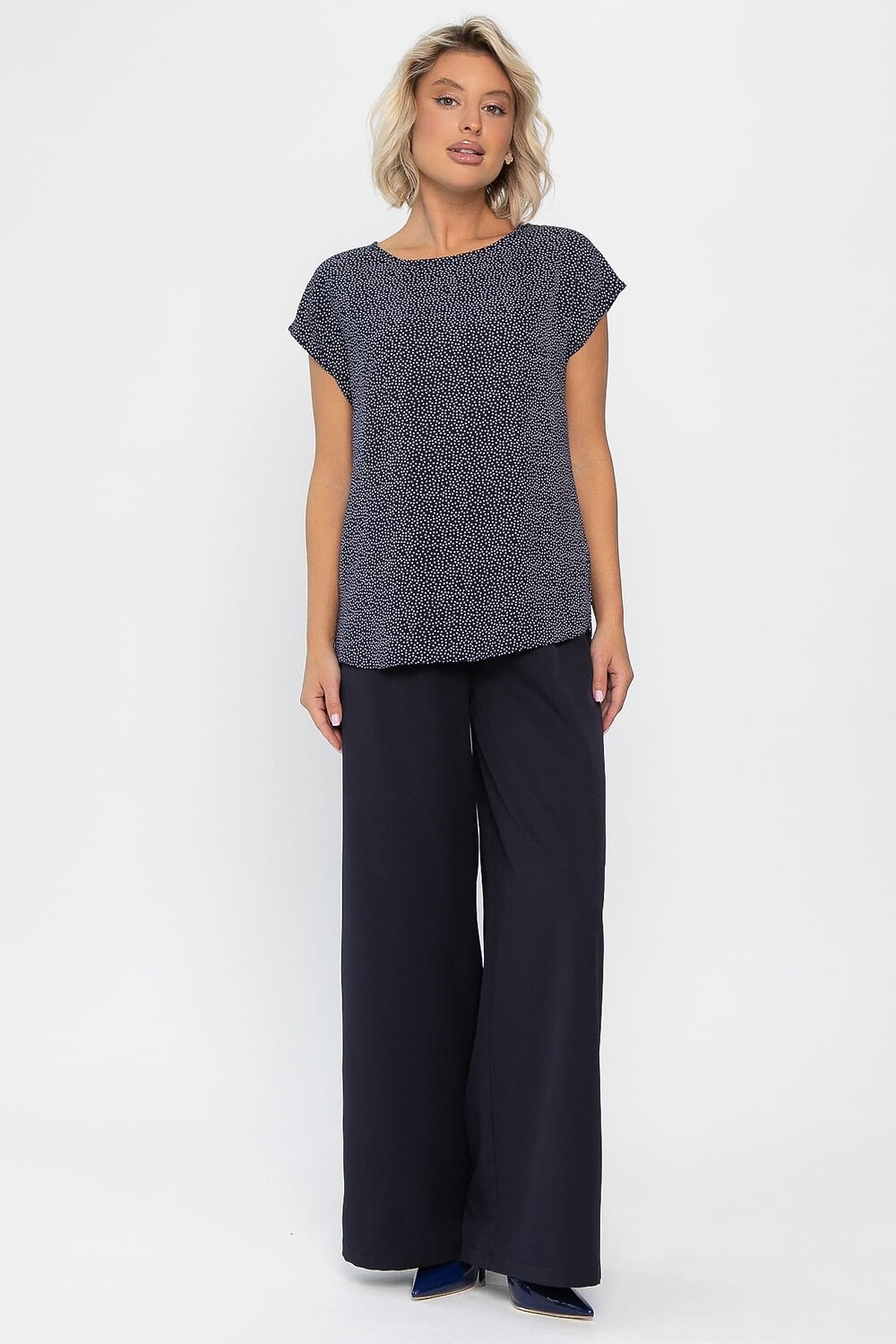 LT Collection Блуза 559966 Б14302-8М темно-синий