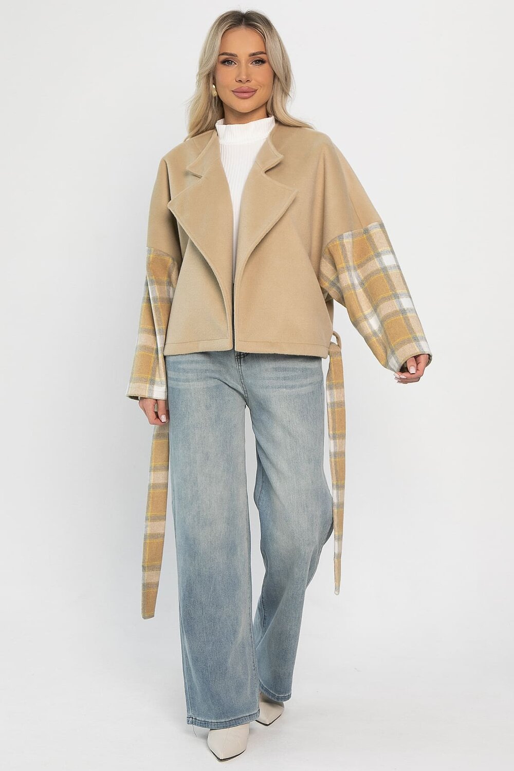LT Collection Пальто 559999 Б14314-7М бежевый