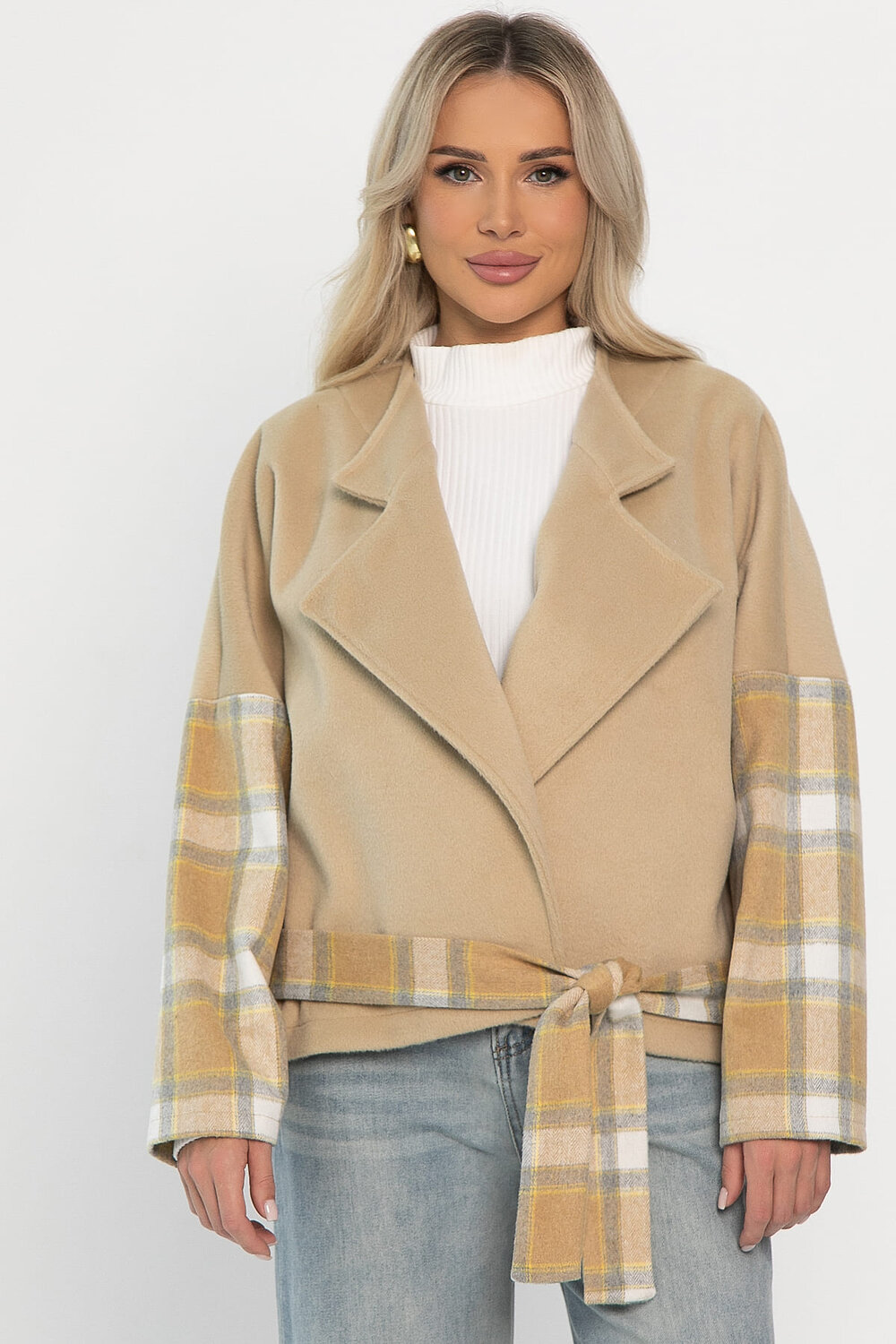 LT Collection Пальто 559999 Б14314-7М бежевый