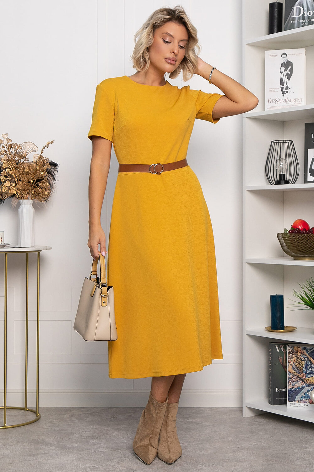LT Collection Платье 560007 П14334-10М желтый