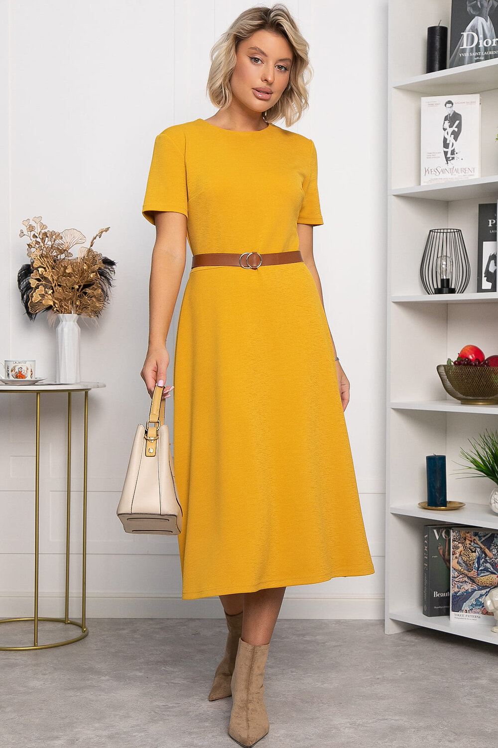 LT Collection Платье 560007 П14334-10М желтый