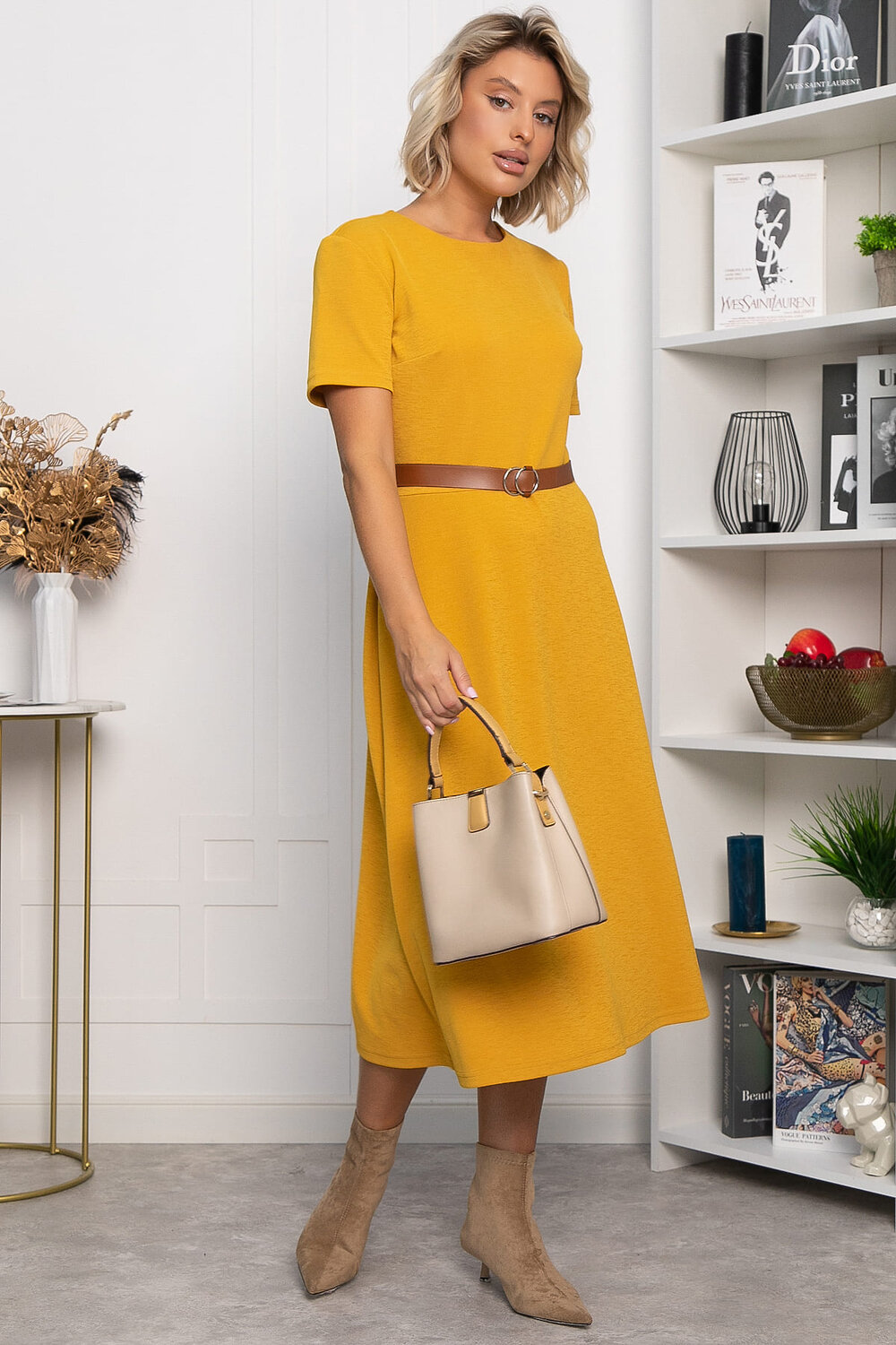 LT Collection Платье 560007 П14334-10М желтый