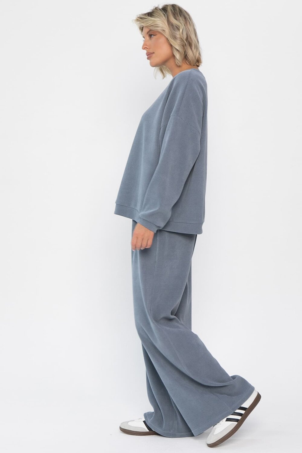LT Collection Костюм 560029 К14347-5М серо-голубой