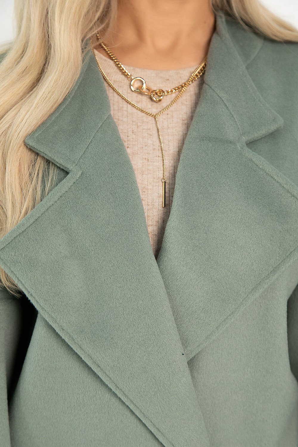 LT Collection Пальто 560057 Б14339-7М фисташковый
