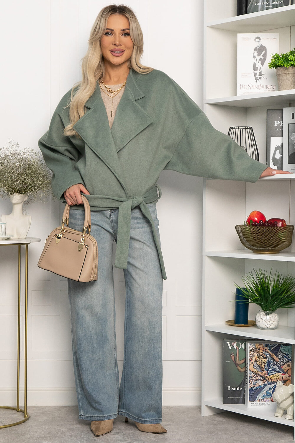 LT Collection Пальто 560057 Б14339-7М фисташковый