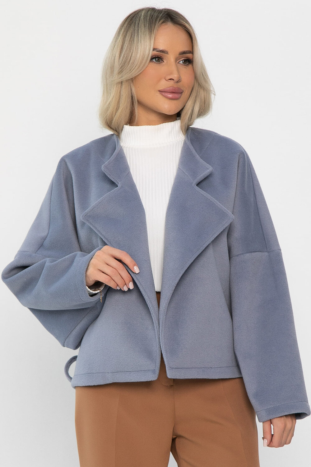 LT Collection Пальто 560079 Б14338-7М голубой