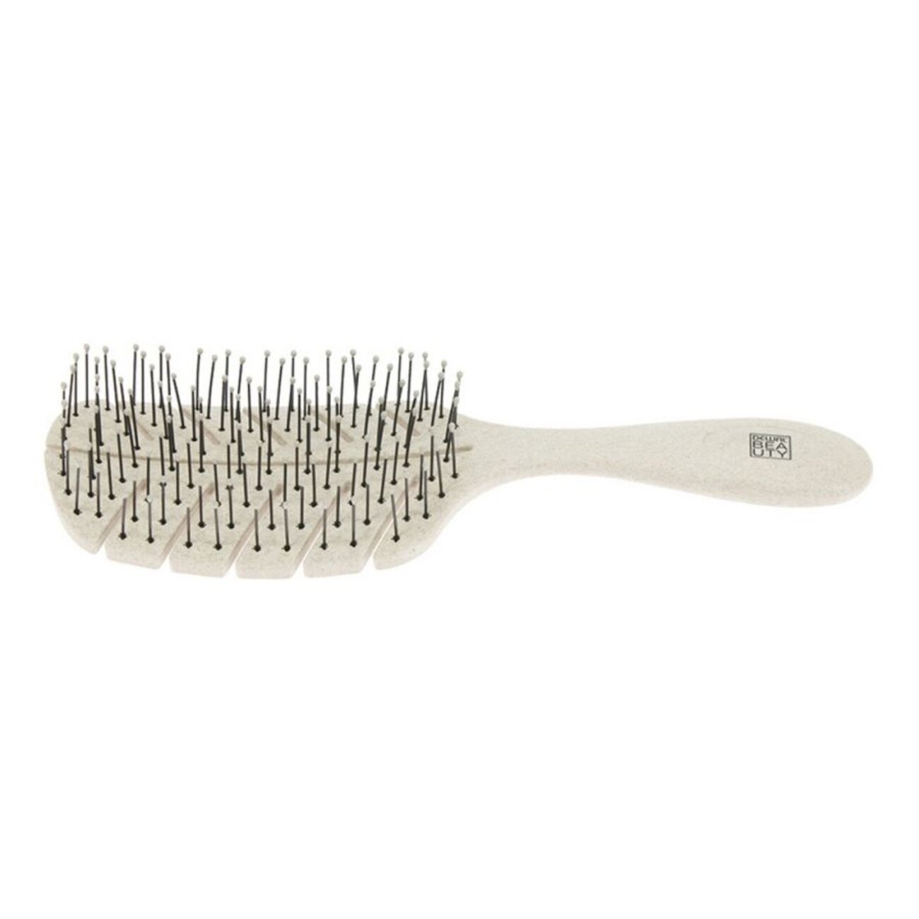 Dewal Beauty Щетка для волос продувная с нейлоновым штифтом / Eco-Friendly DBEF1-Beige, листик, бежевый 560371 20661